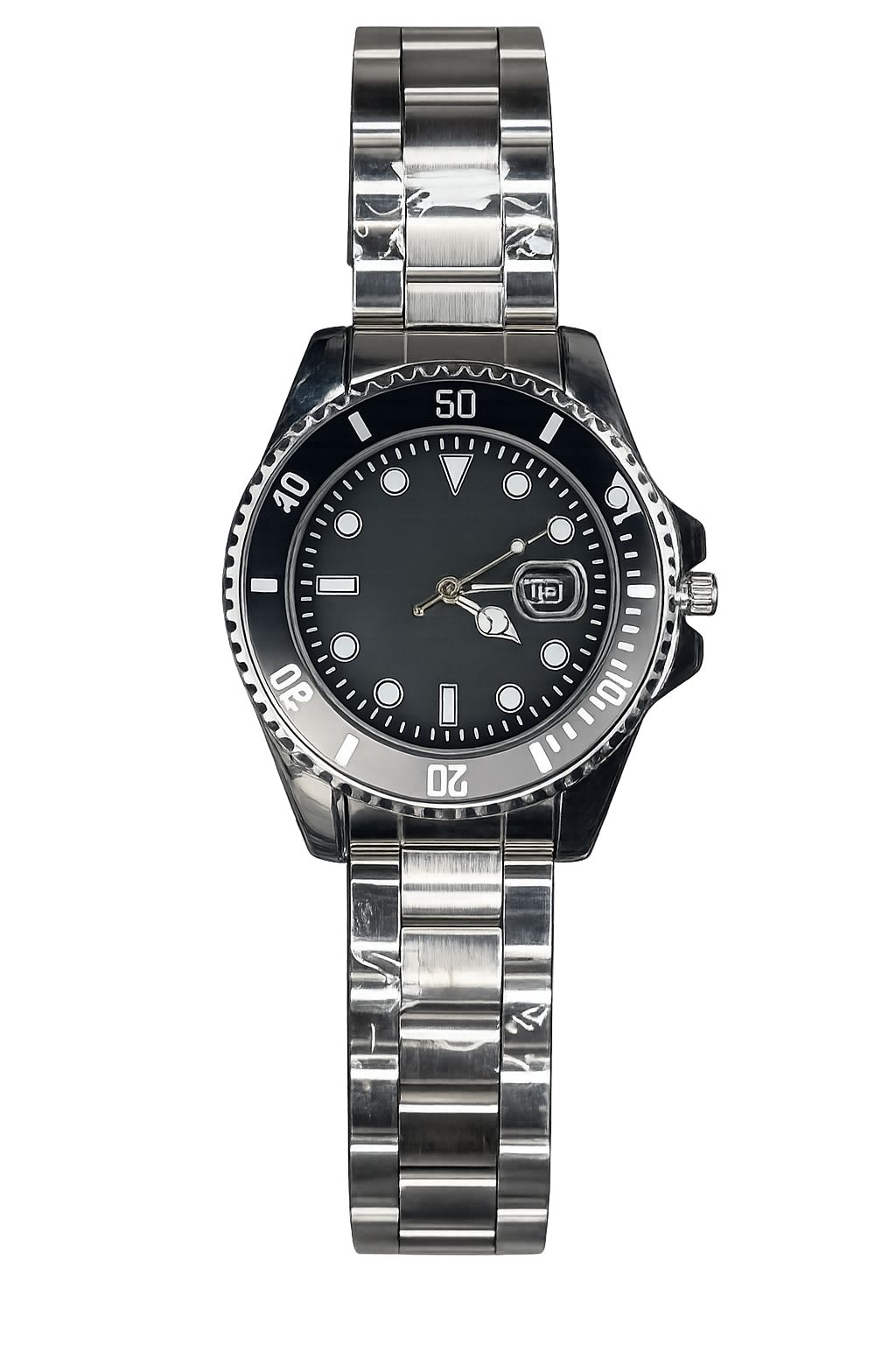RLX SUB Silver Black | Paslanmaz Çelik