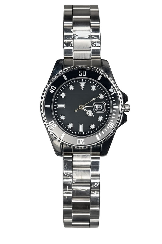 RLX SUB Silver Black | Paslanmaz Çelik