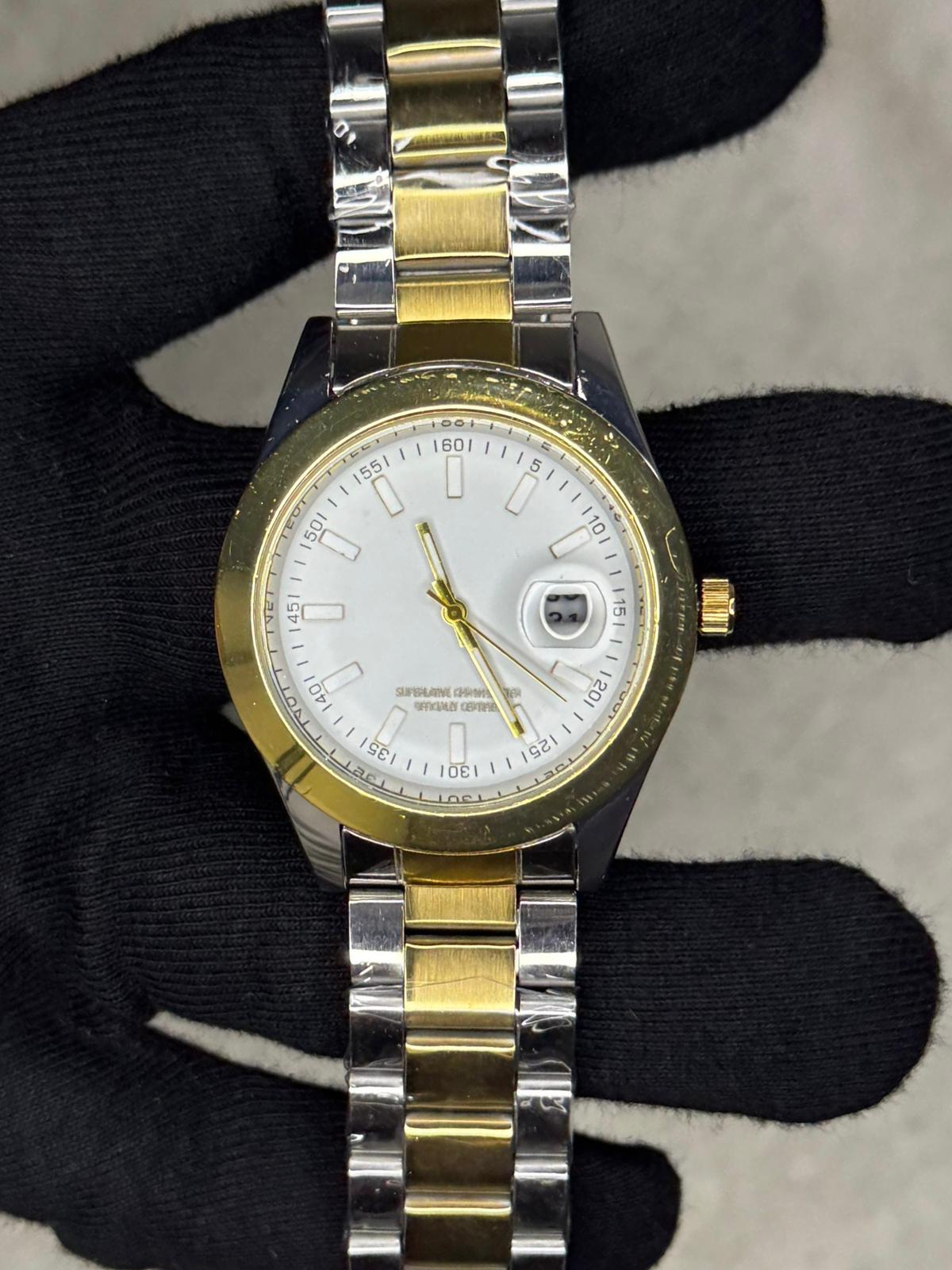 RLX DD Gold Silver 42MM | Paslanmaz Çelik