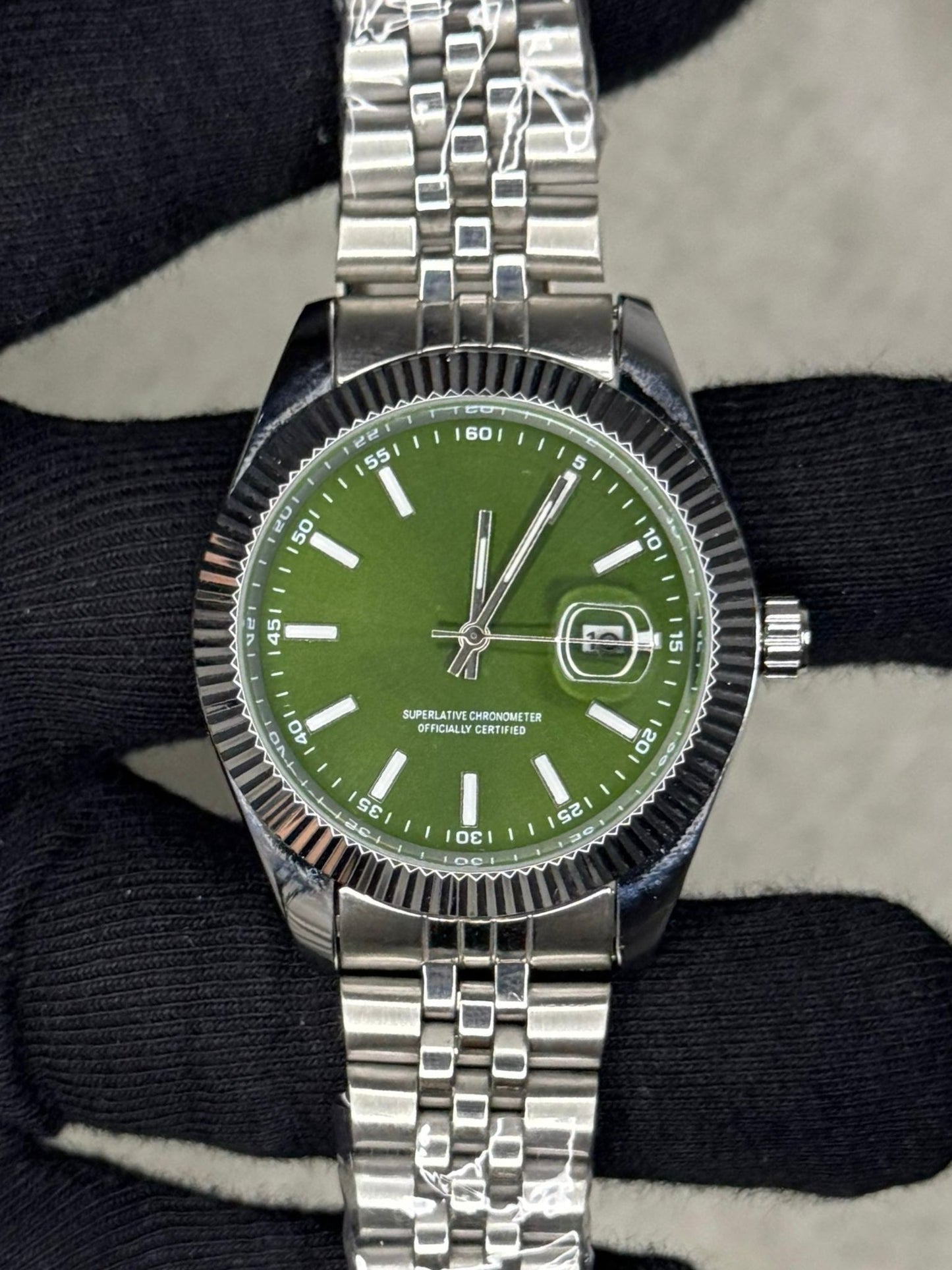 RLX DJ Green Fluted | Paslanmaz Çelik